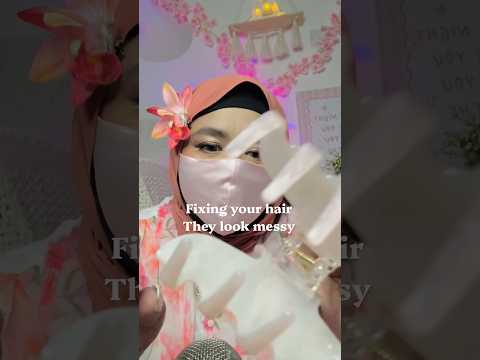 Fixing your hair asmr #asmrhairplay