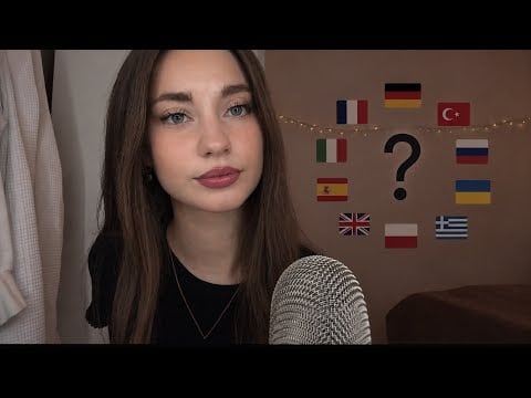 ASMR Guess The Language ⁉️ | Soft Spoken 