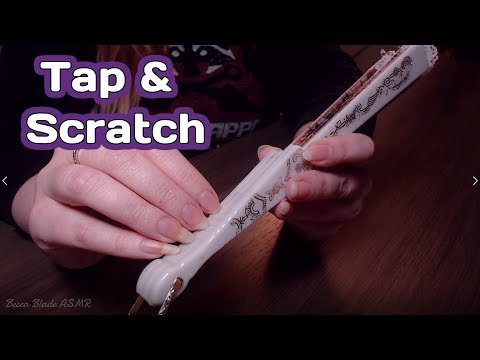 ASMR Scratching & Tapping on Plastic/Wooden Fans