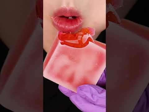 Honey jelly wax candy eating ASMR