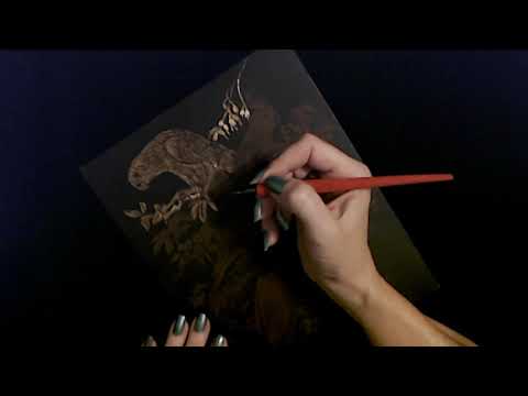 ASMR | Creating Scratch Art / Scratching Sounds (Soft Spoken)