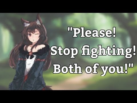 {Asmr} Meeting your werewolf girls family [featuring@EscapedAudios] [fight scene] [hunter listener]
