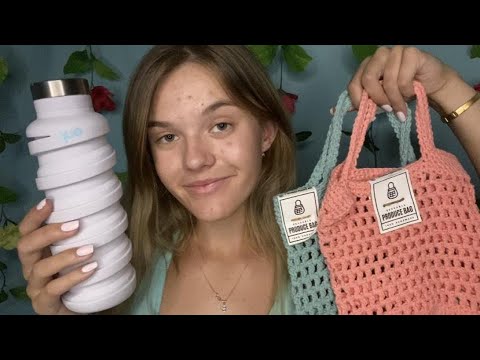 ASMR Eco-Friendly Haul 🌎 (skincare, kitchenware, etc)