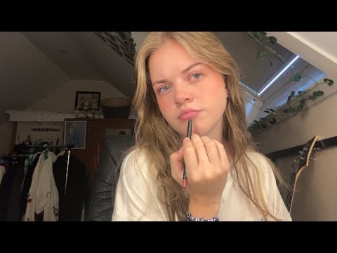 DOING MY MAKE-UP! (mouth sounds and tapping)