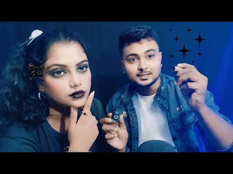 ASMR | Makeup Artist Doing My Goth Girl Makeup | 🖤💋