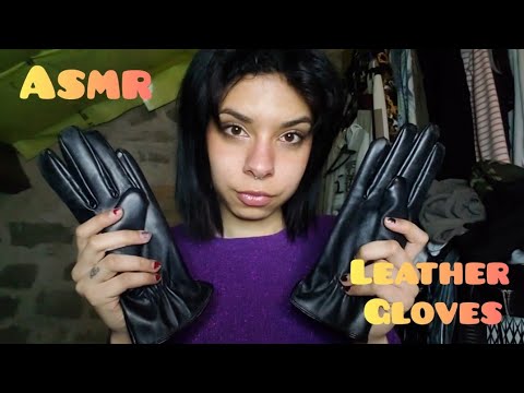 ASMR ◇ Leather gloves 🖤