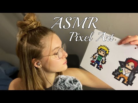 [ASMR FR] Je Te Montre TOUS Mes Dessins Pixel Art ❤️