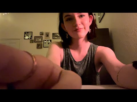 My First ASMR Video! (Whispering, tapping, lights)