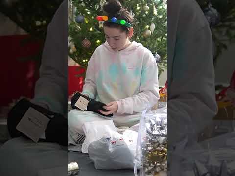 ASMR | Christmas Present Wrapping pt. 2 | #shorts