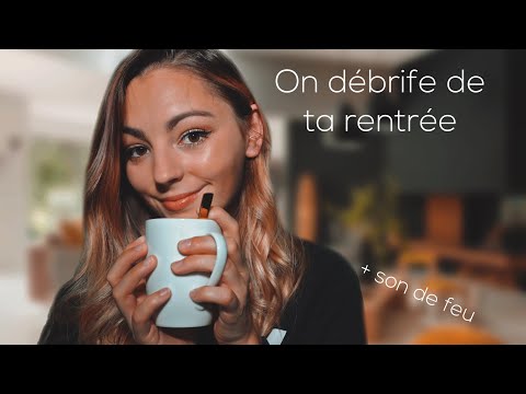 ASMR FRANCAIS ♡ JE T’APAISE APRÈS TA RENTRÉE AUPRÈS DU FEU (Hands Mouvement/ Face Touching)♡