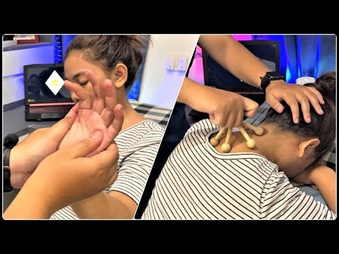 ASMR Relaxing BACK Massage with Shoulder Neck & Arms Massage | Part 2