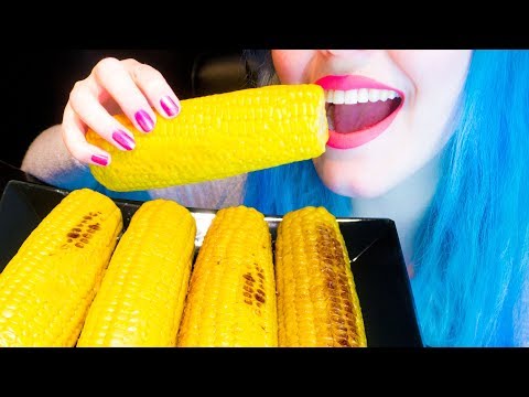 ASMR: Buttery Roasted Corn on the Cob | Sweet Corn ~ Relaxing Eating Sounds [No Talking|V] 😻