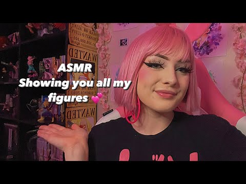 ASMR// SHOWING YOU ALL MY ANIME FIGURES(tapping, talking, whispering)