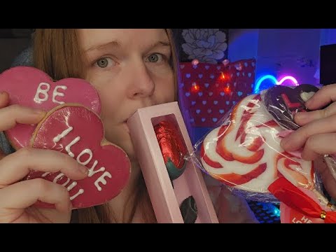 ASMR Valentine Props Haul ♥️💌 Whispering Up Close.