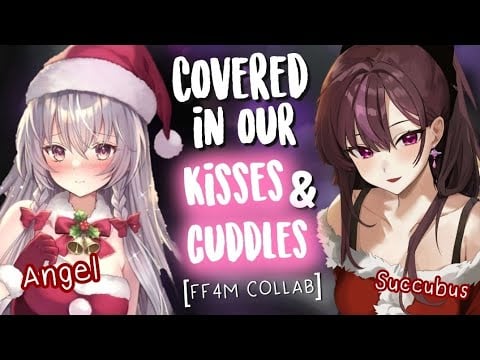 [FF4M] Showered in Kisses on Christmas 💋 [Cuddles & Doting | Succubus & Angel | Binaural ASMR]