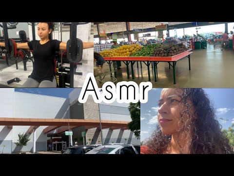 ASMR- 1 VLOG NA ACADEMIA/ MERCADO, ORGANIZAÇÃO DA CASA/ FIZ CARNE COZIDA 😋