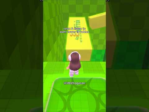 ROBLOX ASMR TOWER 🧈🧊 #gaming #asmr #roblox #squishy #satisfying