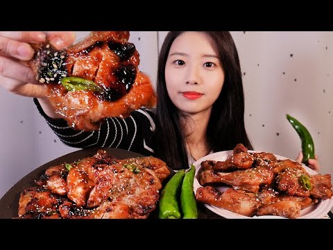 BHC(핫)갈비레오 치킨과🍗치밥 리얼사운드 먹방[한국어 ASMR]신메뉴 리뷰,꿀꿀선아,suna asmr,치킨 asmr,치킨 먹방,chicken asmr,치킨 이팅사운드,