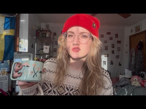 Realistic Morning Routine (soft spoken ASMR grwm, fabric scratching, positive affirmations) IM TIRED