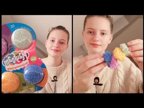 ASMR | Playing with Floam + Floam on mic [deutsch/german]