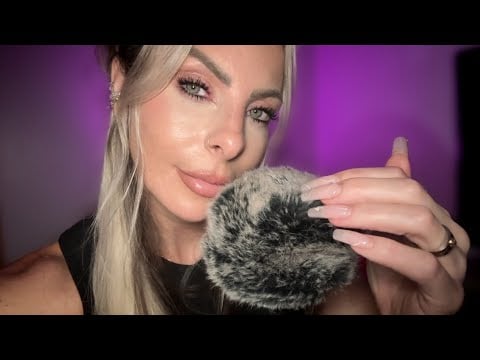 ASMR Super Clicky Whisper Ramble What I Did This Summer While Barely Touching The Fluffy Mic 
