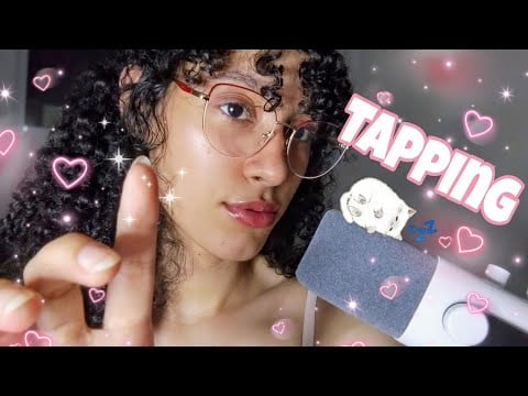 Tapping Relaxante com Sussurros Pra Você Dormir Rápido | ASMR 🩷🫰🏻