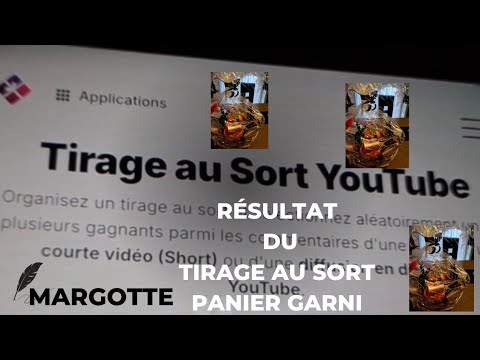 Asmr français, résultat du tirage au sort  du Dimanche 19 Janvier, pour le panier garni.