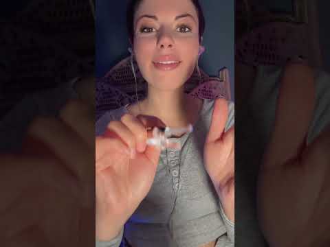 ASMR Glass Face Tapping 🔮✨ #shorts