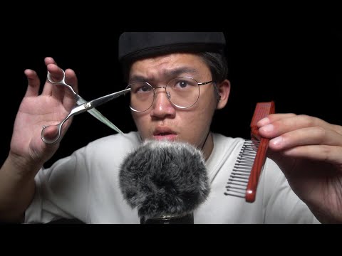 ASMR FASTEST Barber Haircut That You Can Actually FEEL