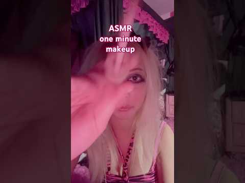 ASMR one minute makeup #asmr #mouthwhisper #tingles #asmrmakeup