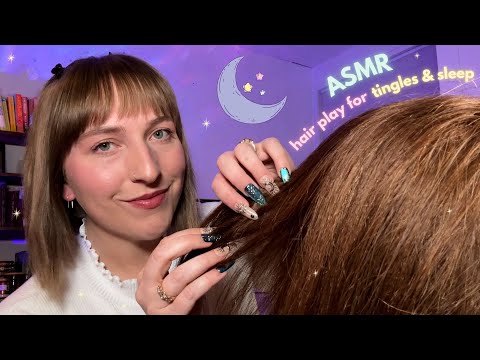 ASMR Relaxing Hair Play & Scalp Massage for Sleep💆‍♀️😴 ~ The Hair Play Salon