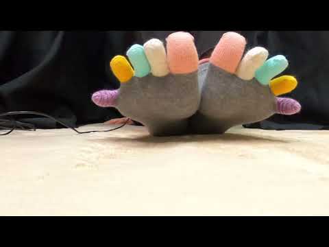 【ASMR】五本指ソックスでこちょこちょくすぐり/five-finger socks/tickle/音フェチ/ささやき
