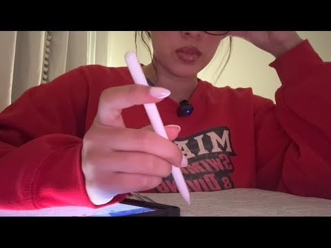 ASMR | study with me. inaudible whispers, page flipping keyboard sounds. 🥸❤️