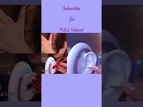 ASMR Relaxing Sounds ✨ Ear Cleaning & Ear Massage #shorts