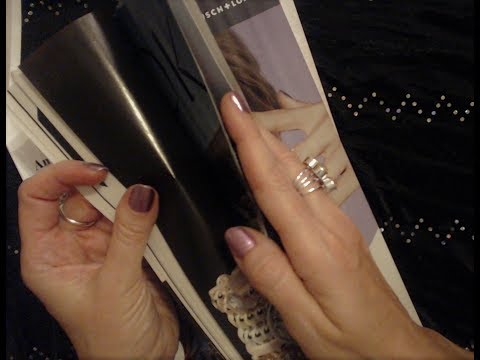 ASMR ~ Magazine Page Flipping & Whispered Reading