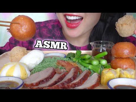 ASMR DIM SOM DUCK NOODLES (EATING SOUNDS) NO TALKING | SAS-ASMR