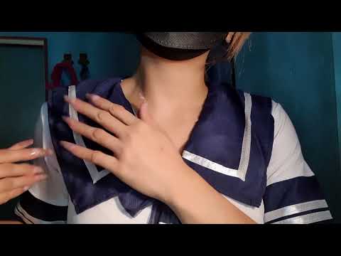 ASMR - Fast and Aggressive Uniform Scratching 💙😪😴   **asmrzeroone.