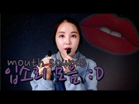 KOREAN한국어ASMR｜인이어마이크로 찍은 입소리,Ear Blowing, SK,간질간질 등｜Mouth Sounds｜Binaural