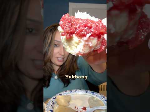 ASMR Mukbang Eating Gefilte Fish with Onion Boil and Horseradish