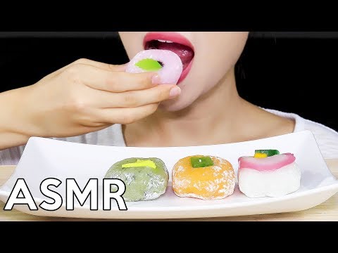 ASMR RICE CAKE HWAGWAJA 화과자 리얼사운드 먹방 Eating Sounds