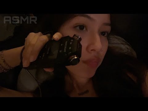 ASMR ☆ CRISP TASCAM TRIGGERS (mouth sounds, mic covers, hair,..)