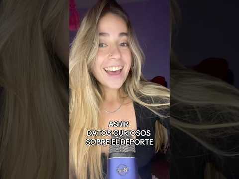 ASMR DATOS CURIOSOS SOBRE EL DEPORTE⚽️ #asmr #relax #visualtingle #triggersforsleep #dormir