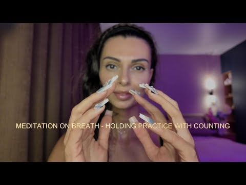 BREATH - HOLDING COUNTING | REIKI | GUIDED MEDITATION | DEEP SLEEP | ASMR | SOFT VOICE | HANDPAN
