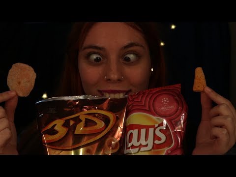 ASMR Sonidos crujientes y super relajantes para dormir.-Crunchy sounds.- mukbang.-