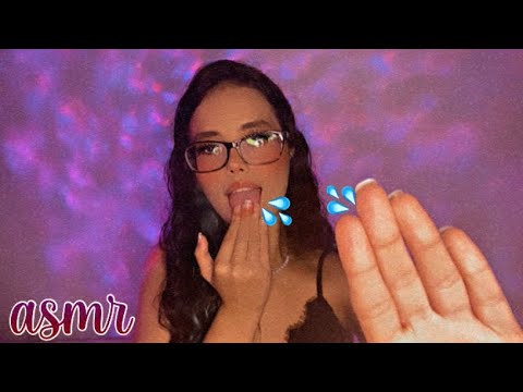 ASMR - SPIT PAITING YOUR FACE 💦| (extreme wet mouth sounds)