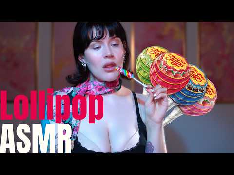 ASMR | Giant Rainbow Lollipop and Chupa Chups Relaxation