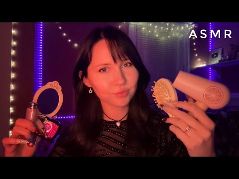 ASMR~Doing Your Wooden & Plastic Makeup + Hair With Mouth Sounds💄💇🏻‍♀️