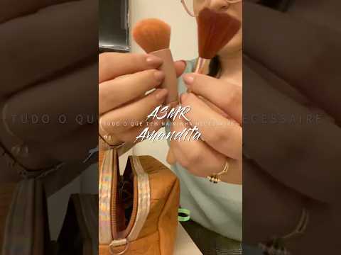 ASMR - tudo o que tem na minha necessaire #asmr #asmrnotalking #asmrsounds #relax #asmrvideo #beleza