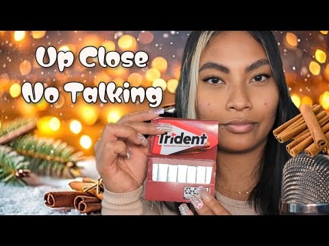 ASMR Chewing Gum Mouth Sounds , 1 Hour Loop , No Talking