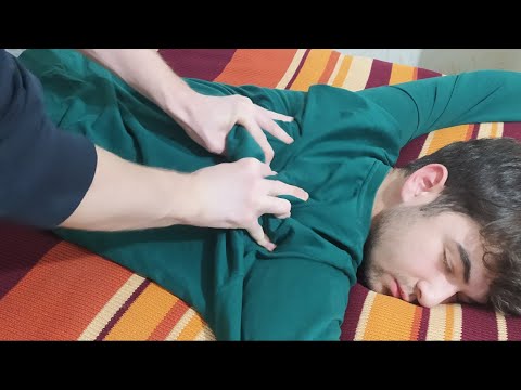 ASMR Relaxing BACK Massage - PERFECT LEG MASSAGE